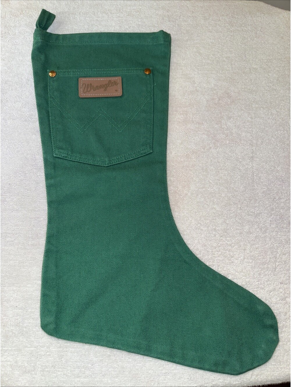 Vtg Green Wrangler Western Cowboy Cowgirl Denim Jean Unique Color Stocking